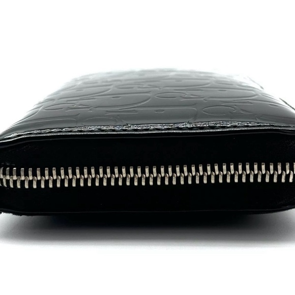 DIOR Black Patent Leather Diorissimo Long Zippy Wallet full inclusion - Picture 7 of 16